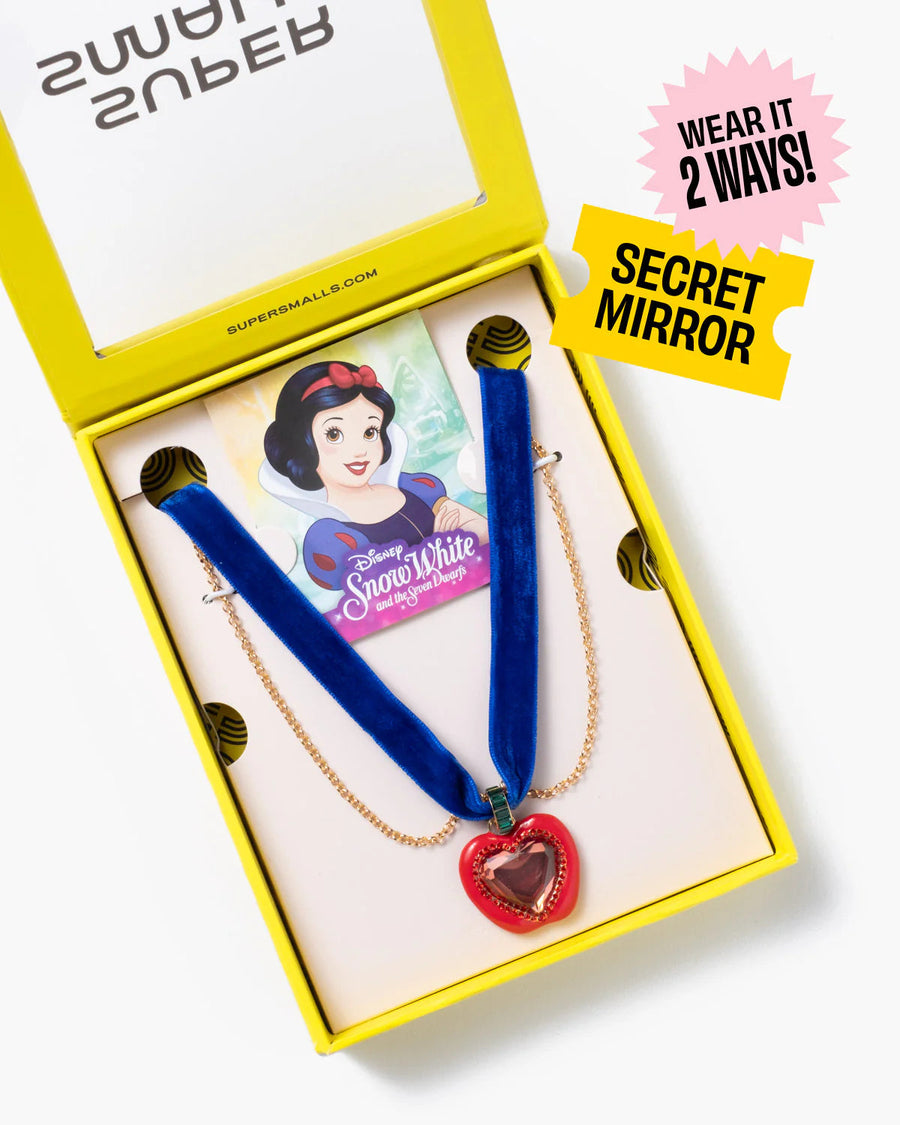 Super Smalls Disney Snow White Apple Heart Mirror Necklace