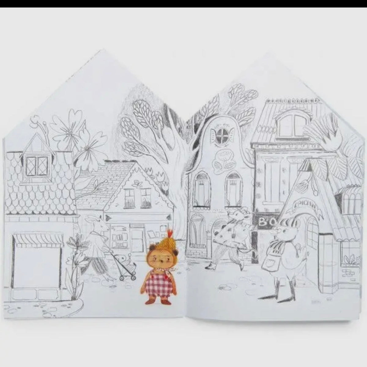 Botanist Garden Coloring Book – 20 Pages with 150 Stickers – Moulin Roty