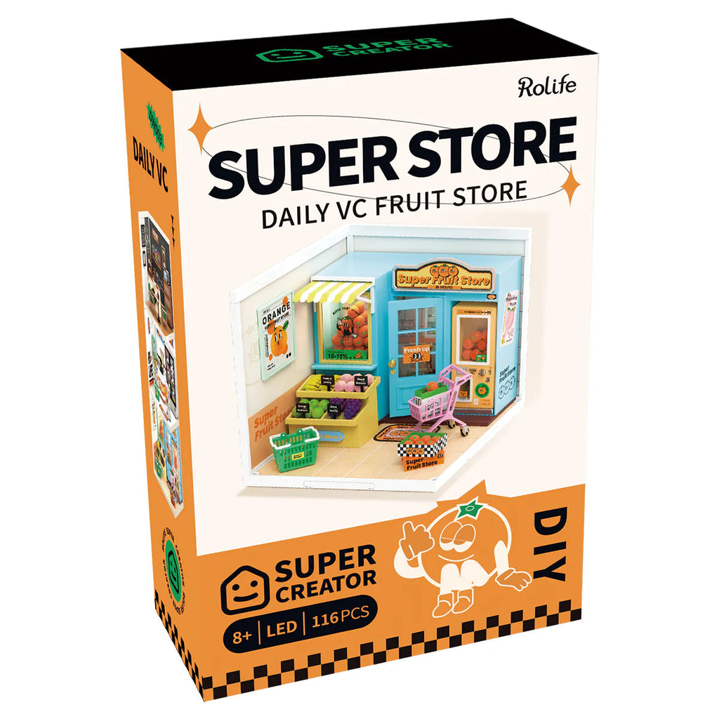 Rolife Super Fruit Store DIY Miniature House DW003 – Robotime