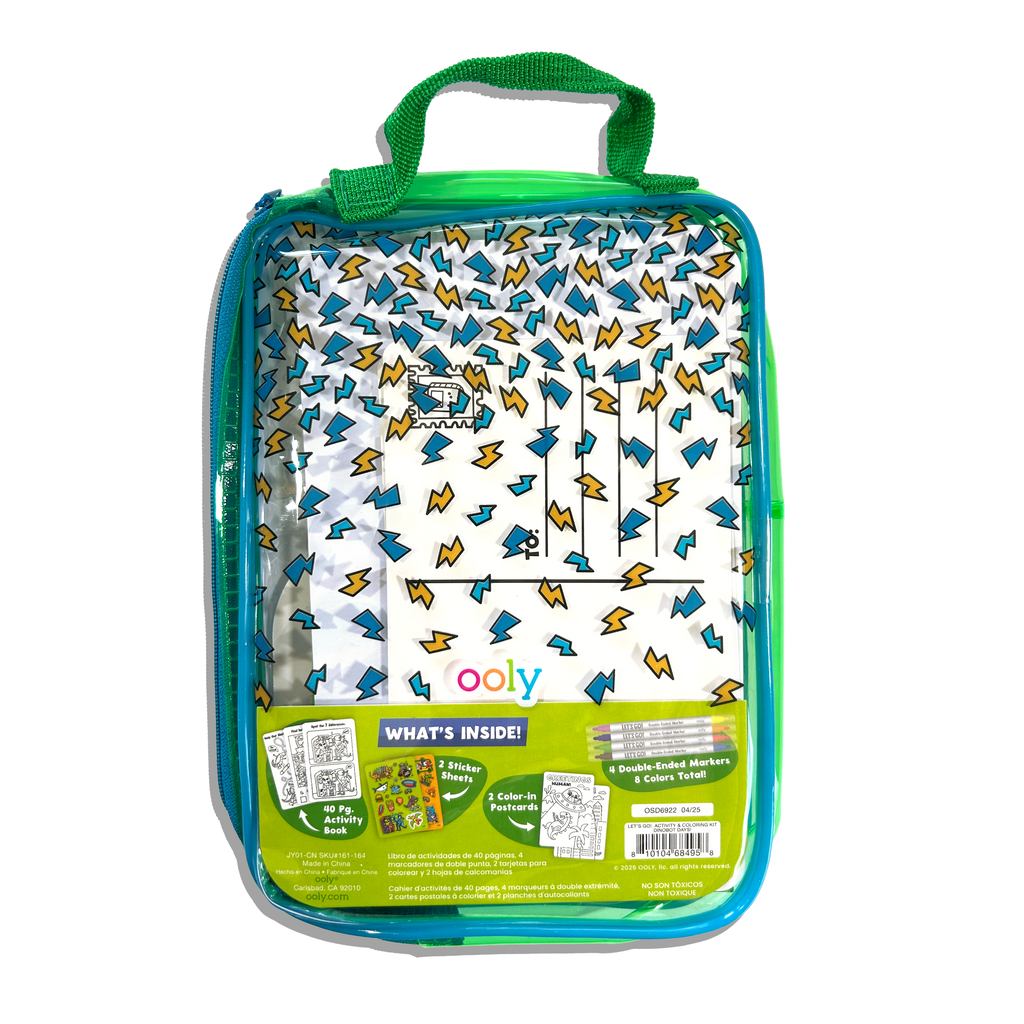 Let's Go! Activity & Coloring Kit - Robo Dinos – OOLY