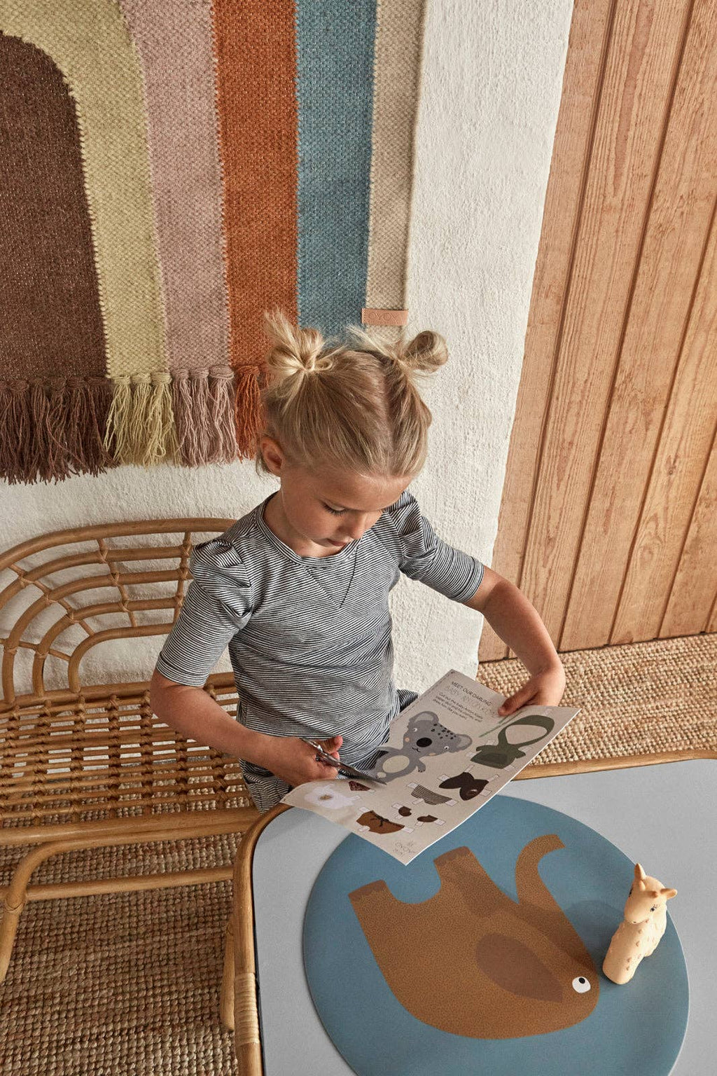 Rainbow Mini Bench – Nature – OYOY