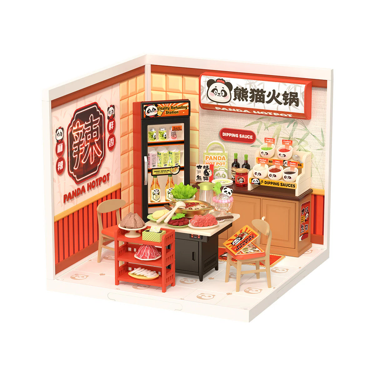 Rolife Panda Hot Pot DIY Miniature House DW020 – Robotime