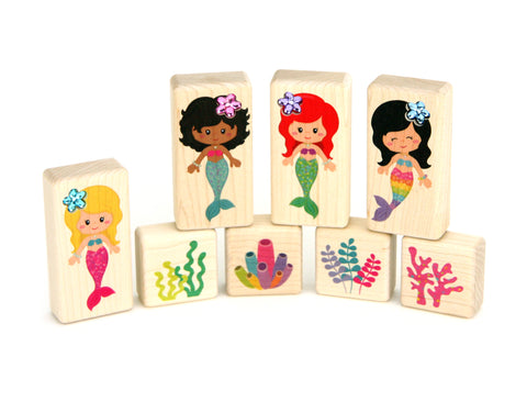 Sparkling Mermaid Friends Gem Blocks, 8 pc. – Everwood Friends