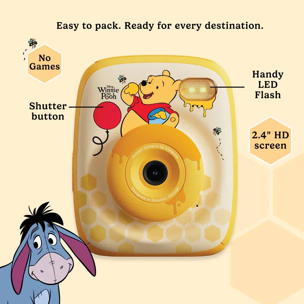 Kidamento Disney Winnie the Pooh Print Pro Camera