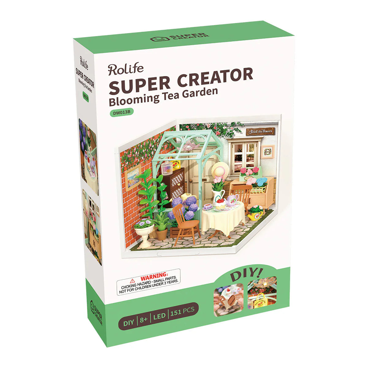 Rolife Blooming Tea Garden DIY Miniature House DW013B – Robotime
