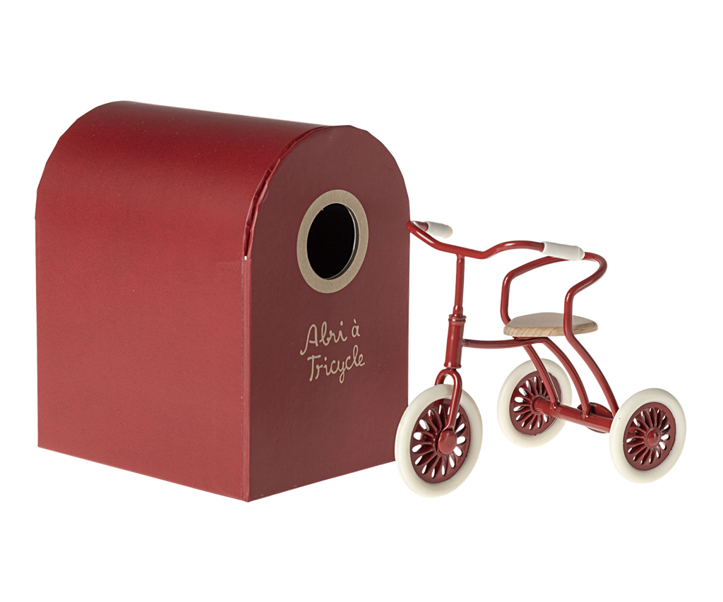 Abri a Tricycle, Mouse – Red – Maileg