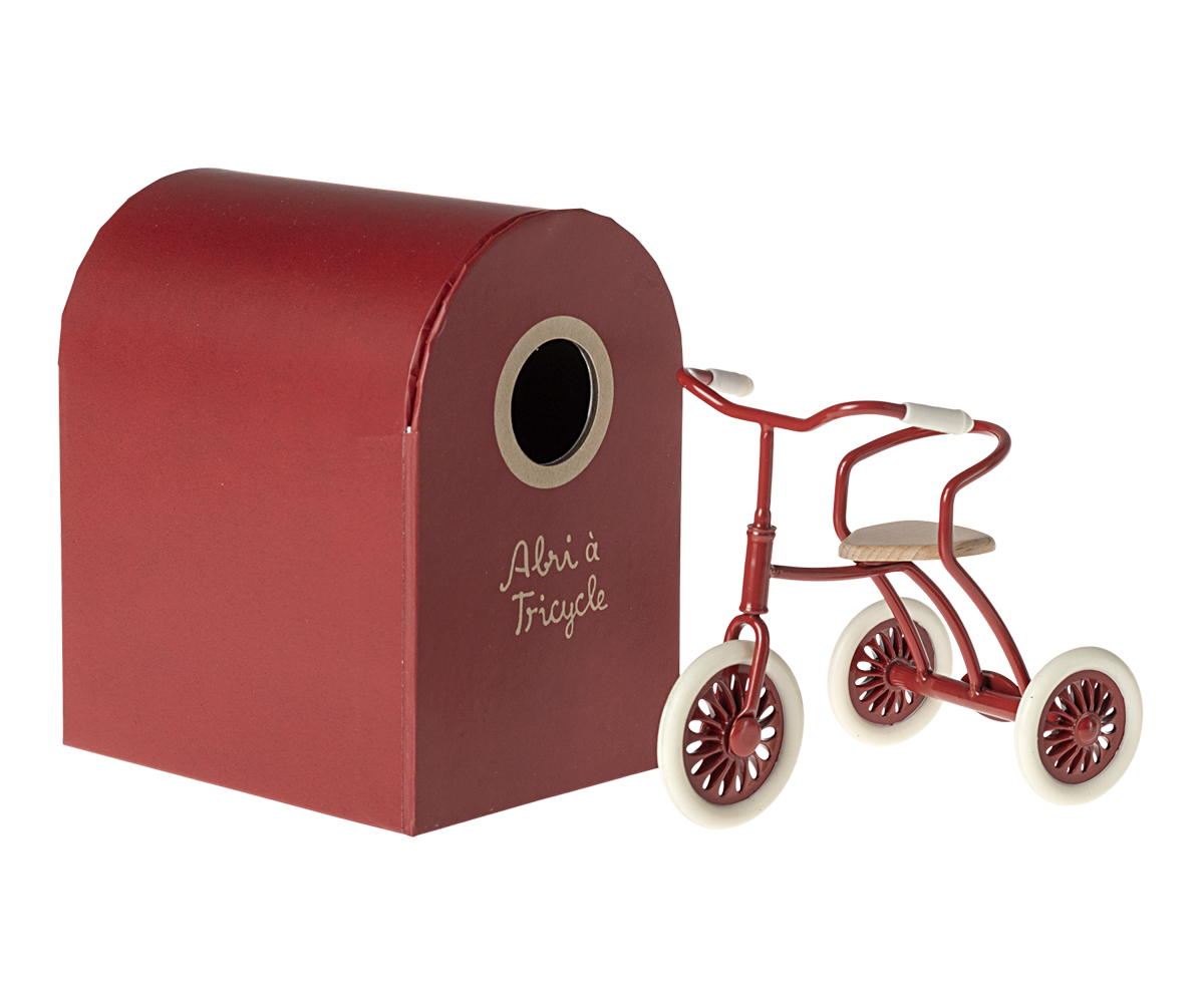Abri a Tricycle, Mouse – Red – Maileg