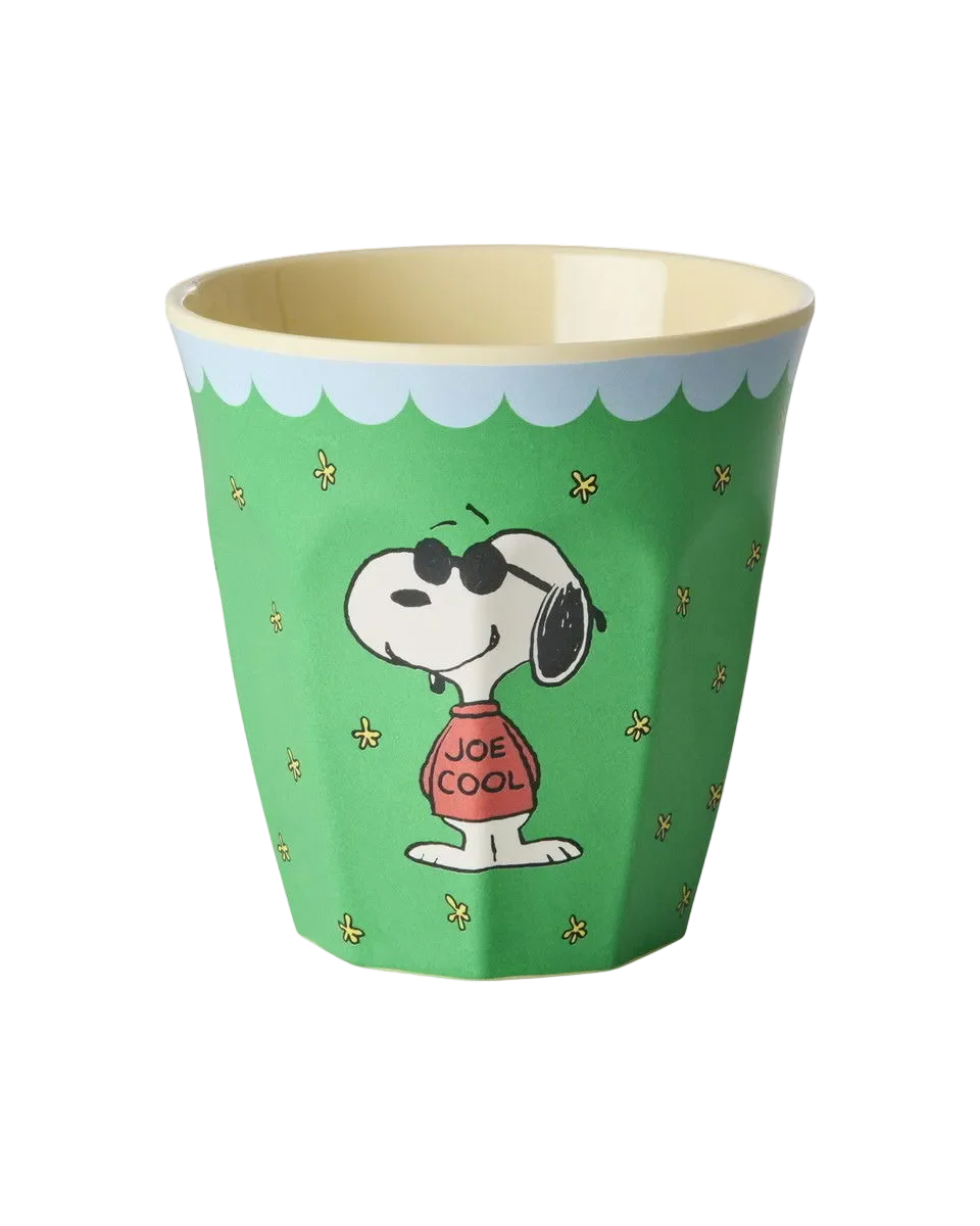 Snoopy Melamine Cup Green 8.45oz – rice by rice