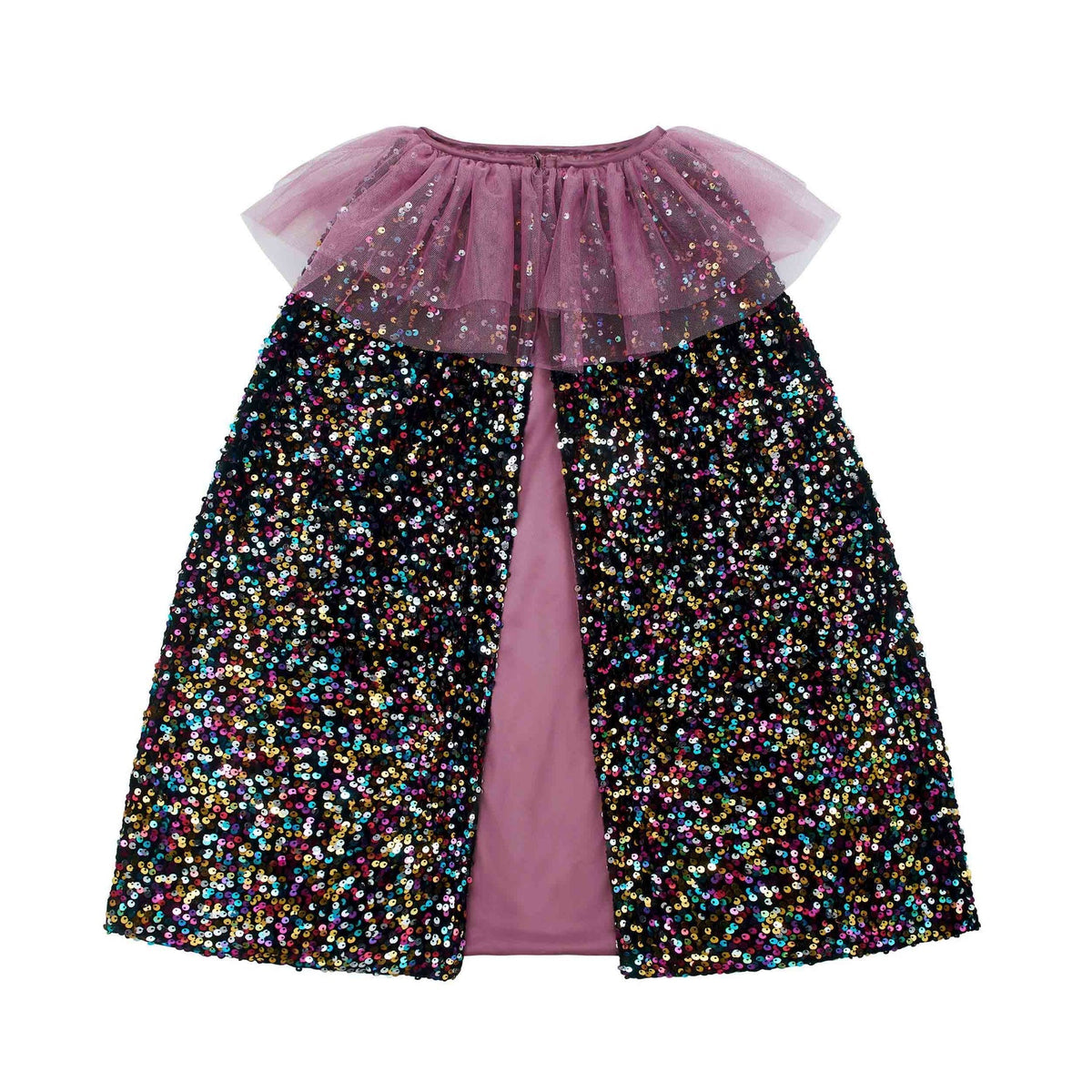 Ruffle Dazzle Sequin Cape – Mimi & Lula