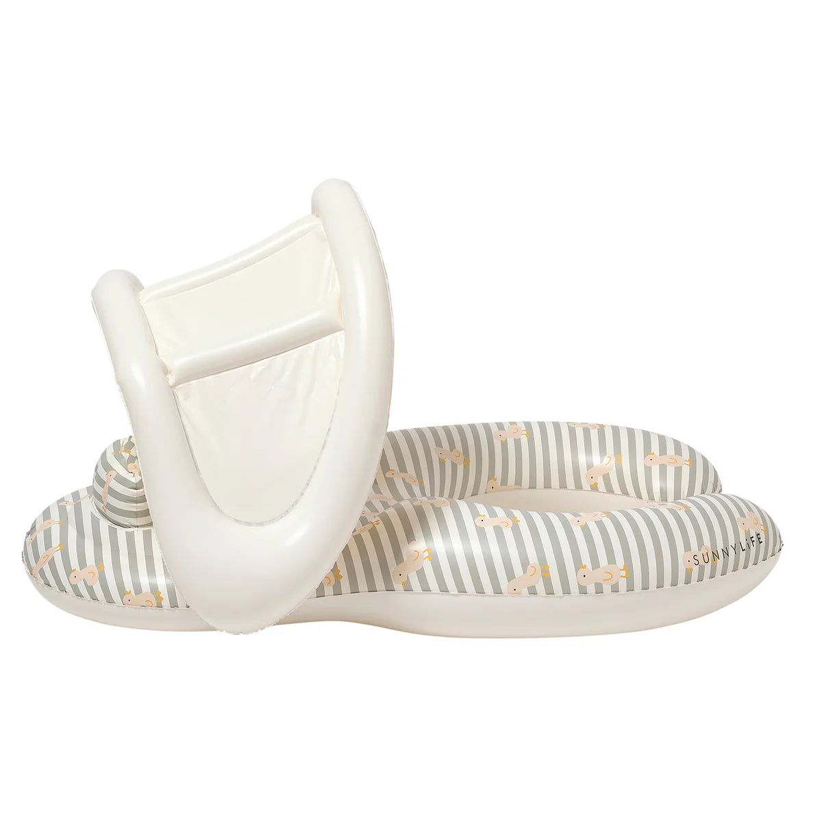 Float Together Baby Seat – Duck Sage Stripe – Sunny Life