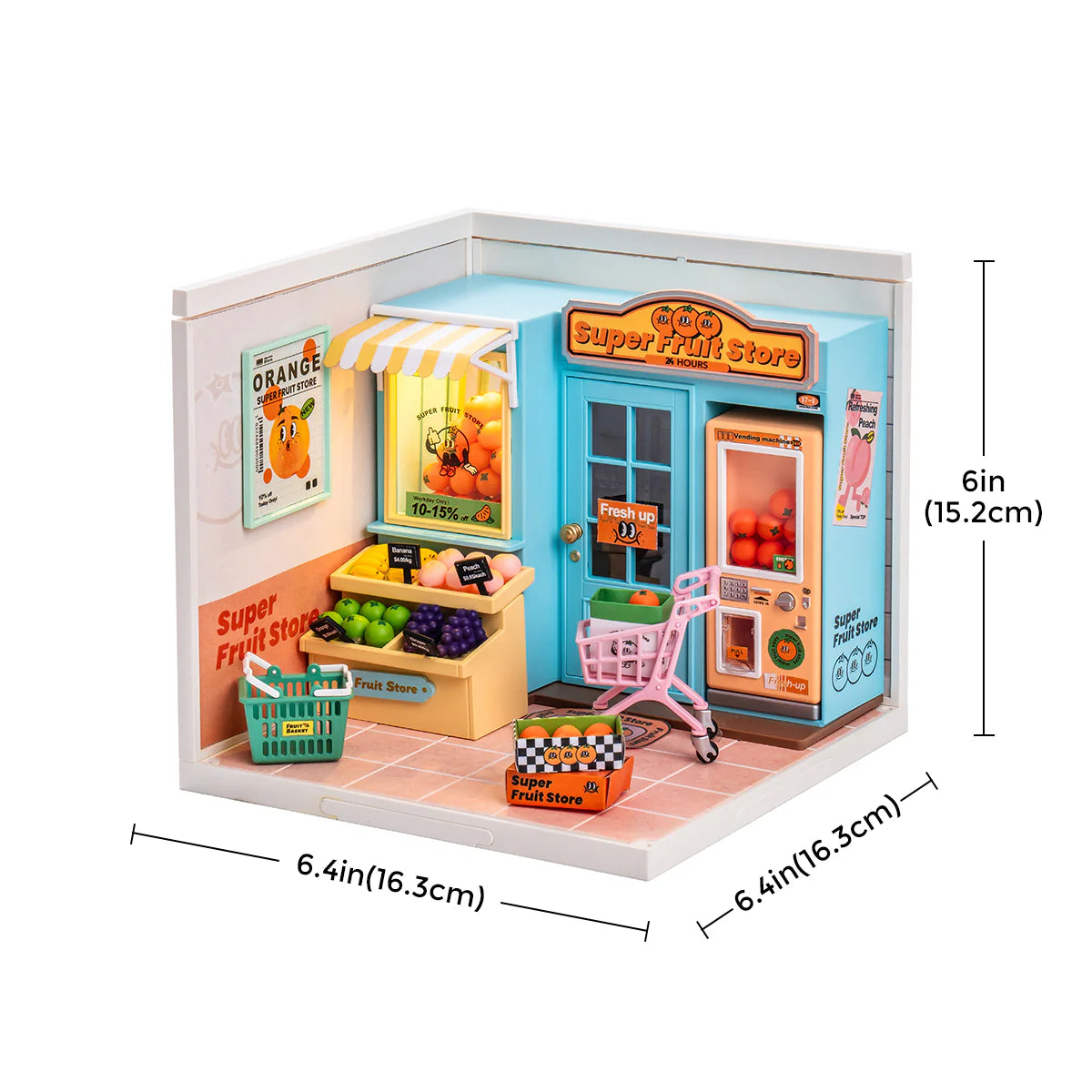 Rolife Super Fruit Store DIY Miniature House DW003 – Robotime