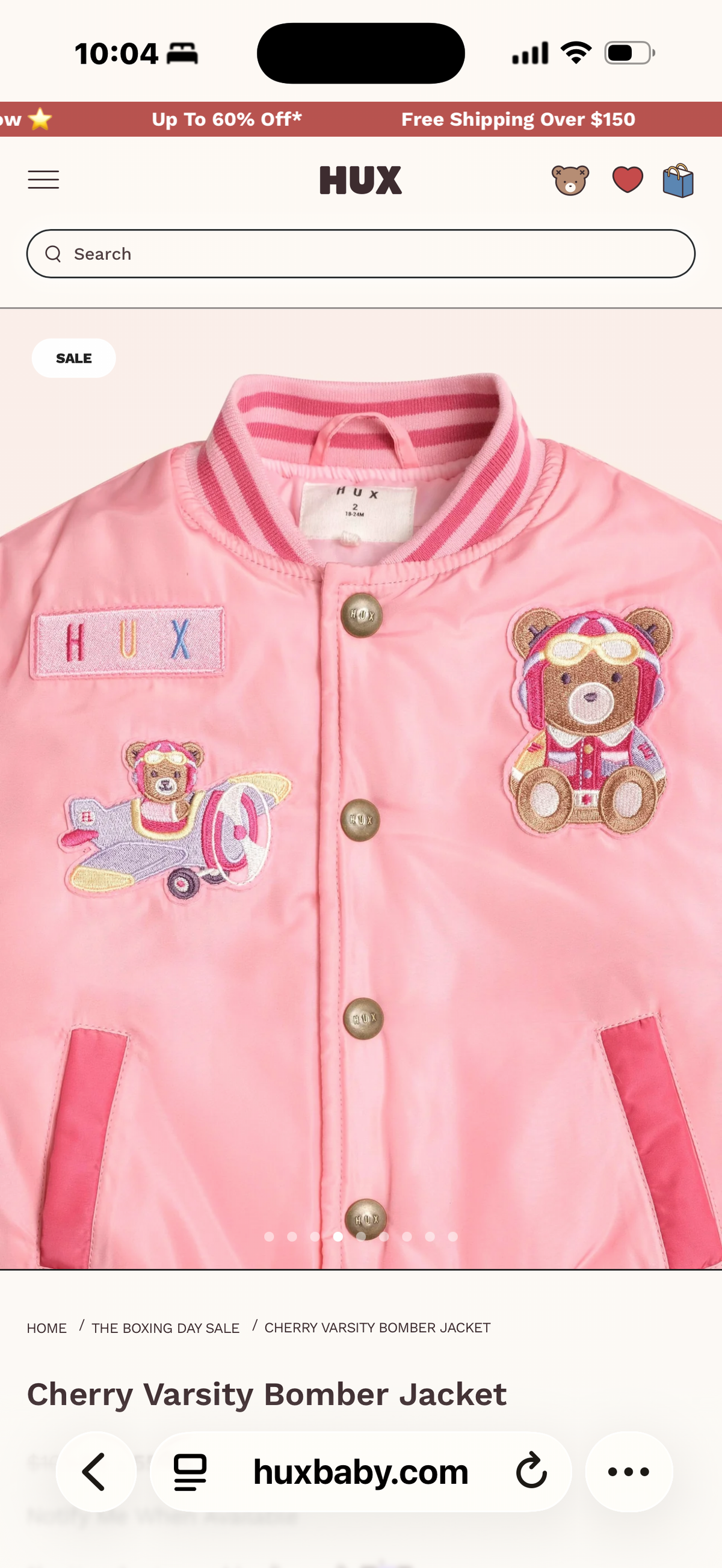 Cherry Varsity Bomber Jacket – Huxbaby