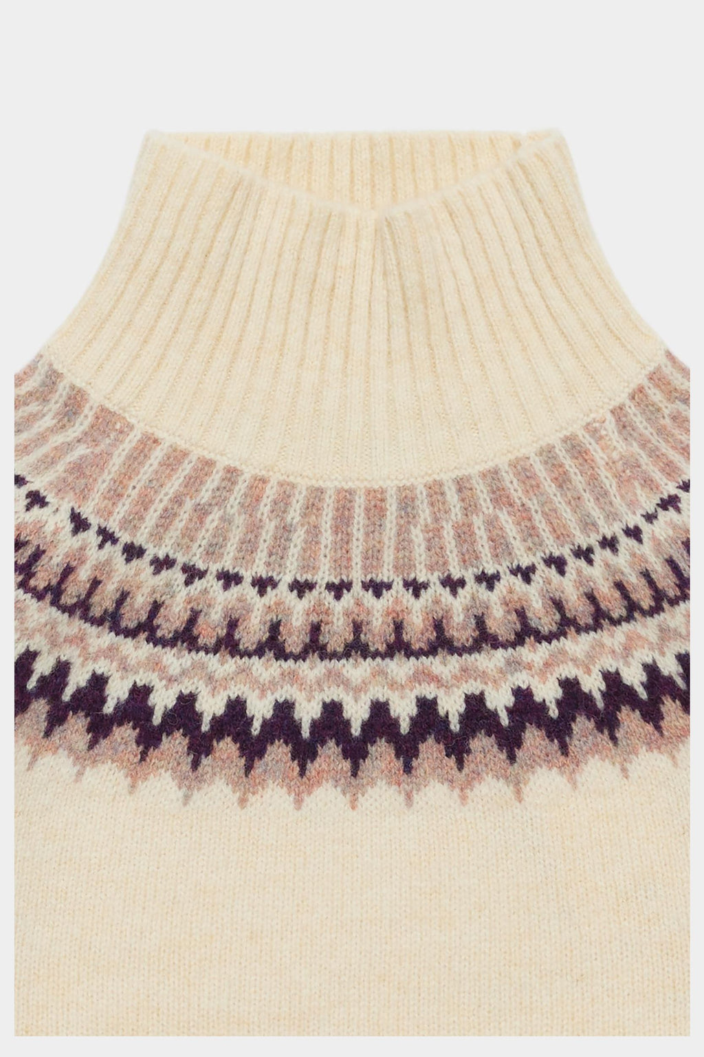 Lambswool Fair Isle Sweater - Creme – FUB