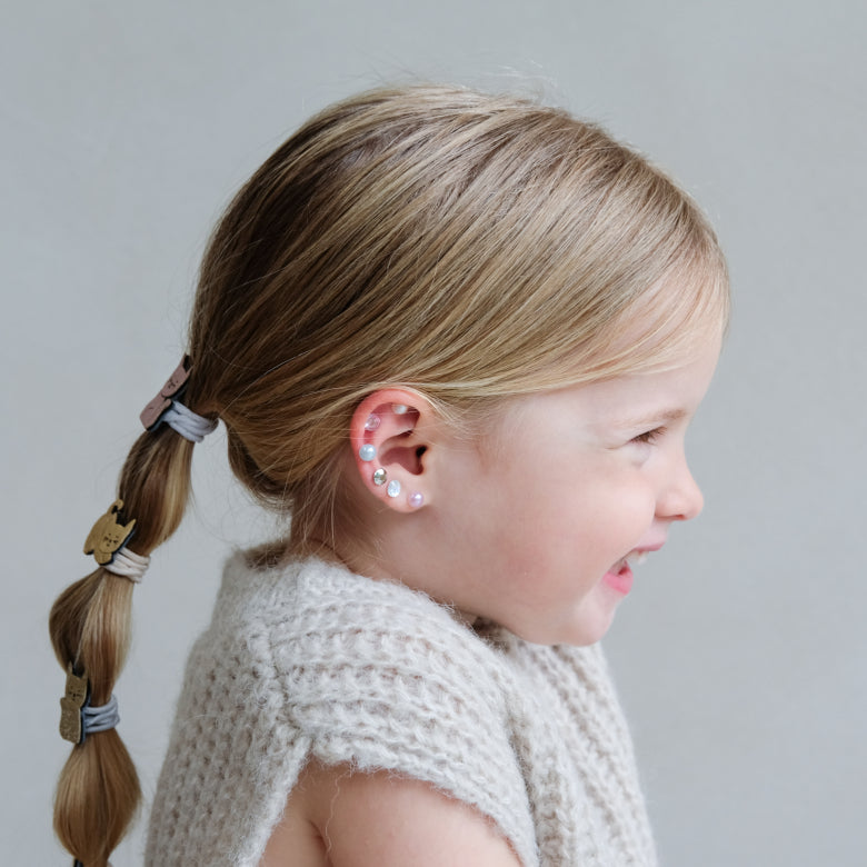 Pink Gem & Pearl Stick On Earrings – Mimi & Lula