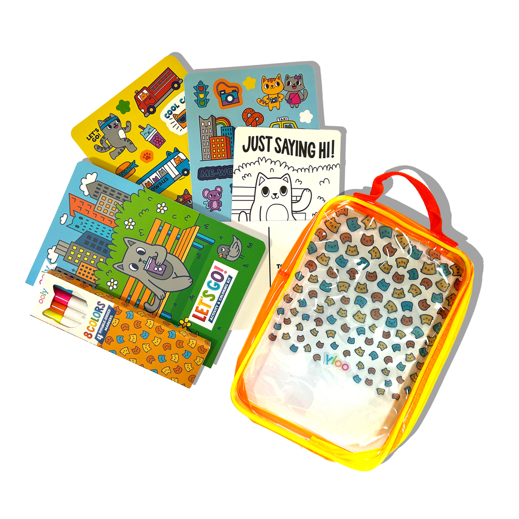 Let's Go! Activity & Coloring Kit - Kitty In The City – OOLY