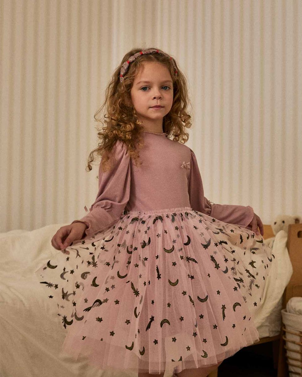 Lisa Balloon Sleeve Tutu – Blush Pink – Petite Hailey