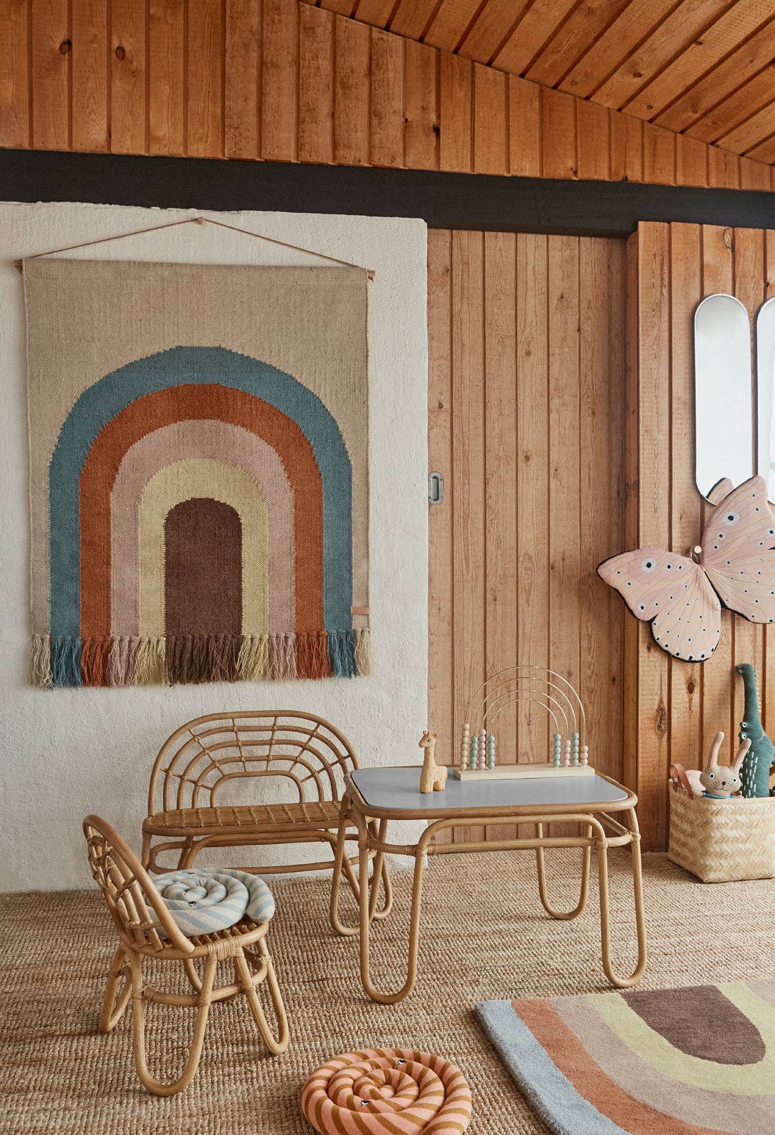 Rainbow Mini Bench – Nature – OYOY