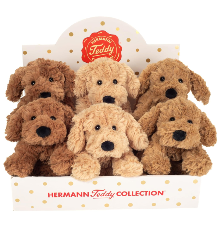 Peluche Chien articulé beige HERMANN TEDDY