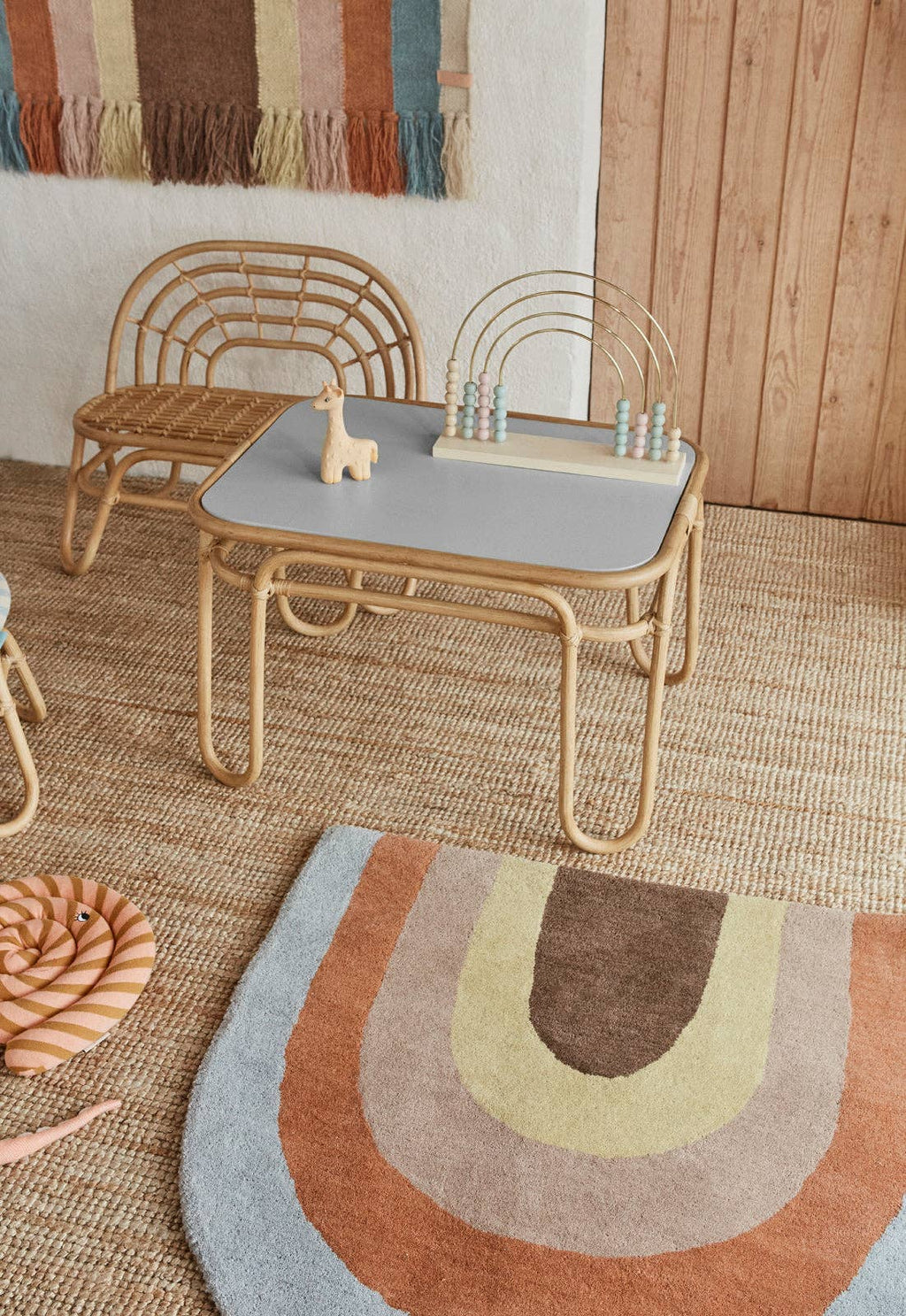 Rainbow Mini Bench – Nature – OYOY