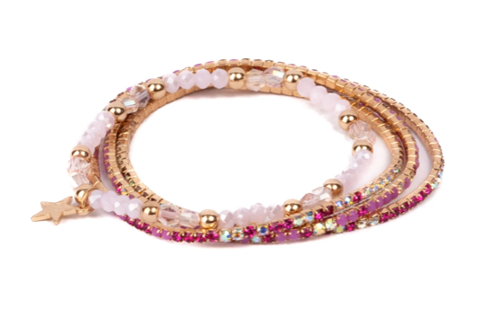 Set de 4 bracelets Glam Girl GREAT PRETENDERS