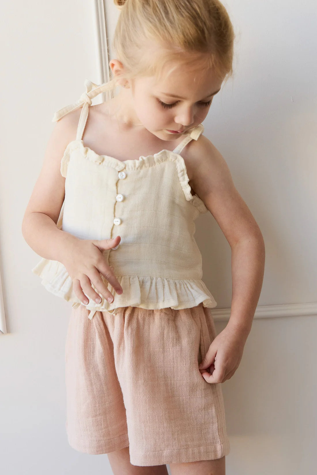 Elodie Short Chalky Pink – Jamie Kay