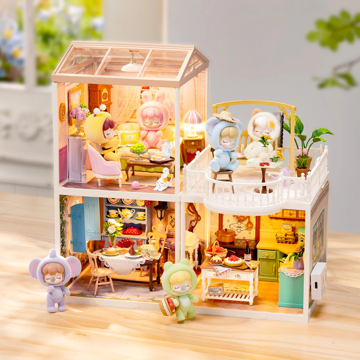 Rolife Holiday Tea Time DIY Miniature House DW023 – Robotime