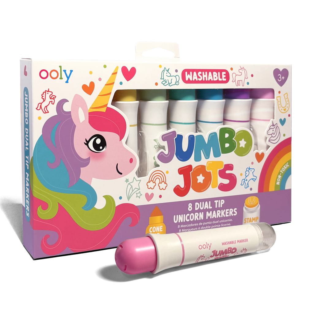 Jumbo Jots Dual Tip Unicorn Markers - Set of 8 – OOLY