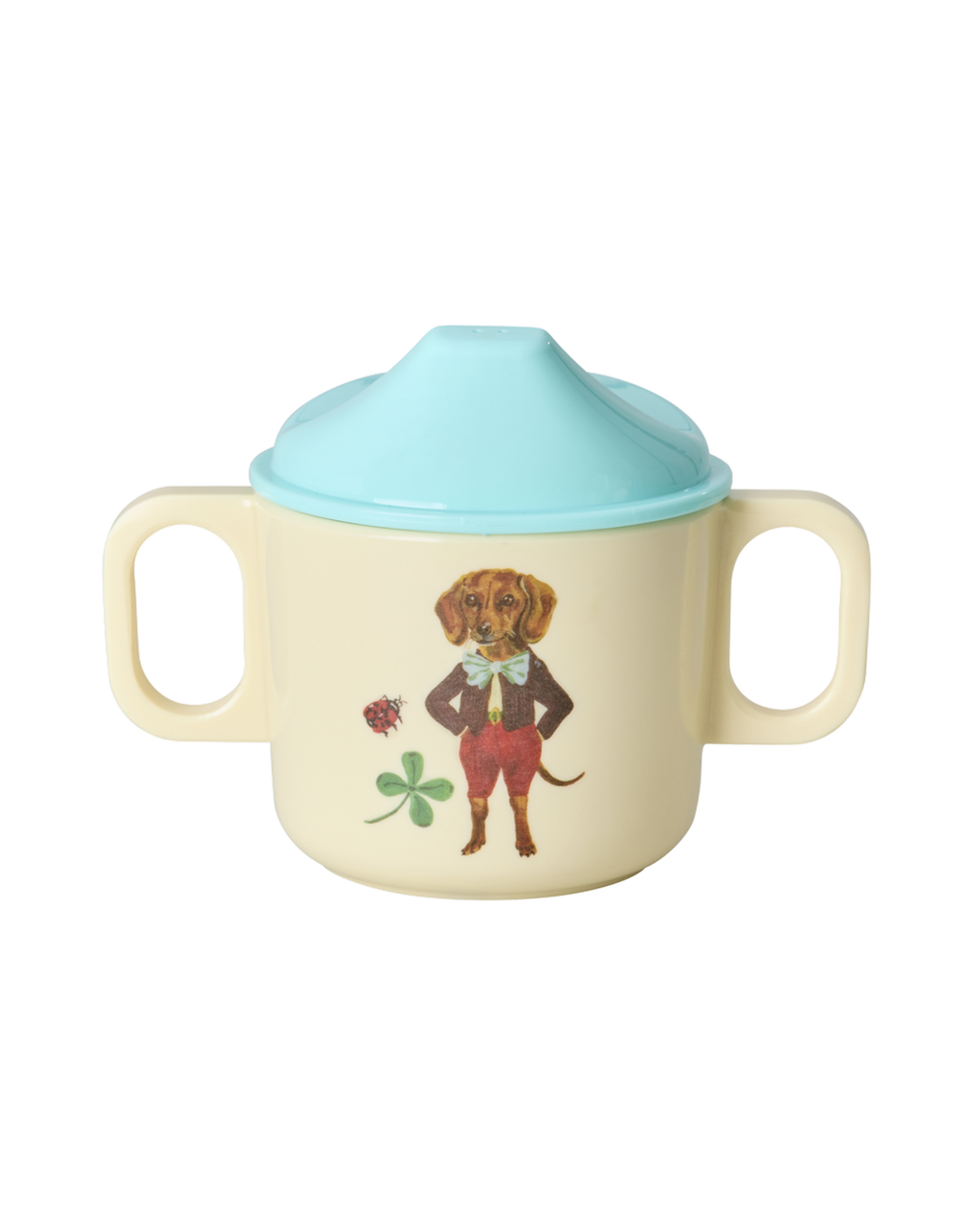 Melamine Baby Dinner Set in Gift Box | Nathalie Lété Print – Brown (4 pcs)