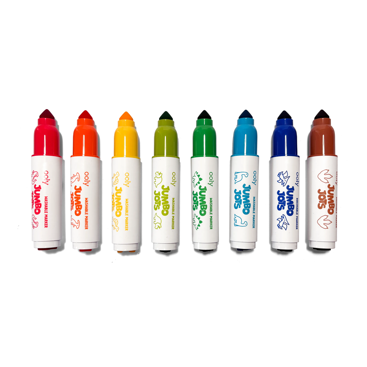 Jumbo Jots Dual Tip Dinosaur Stamp Markers - Set of 8 – OOLY
