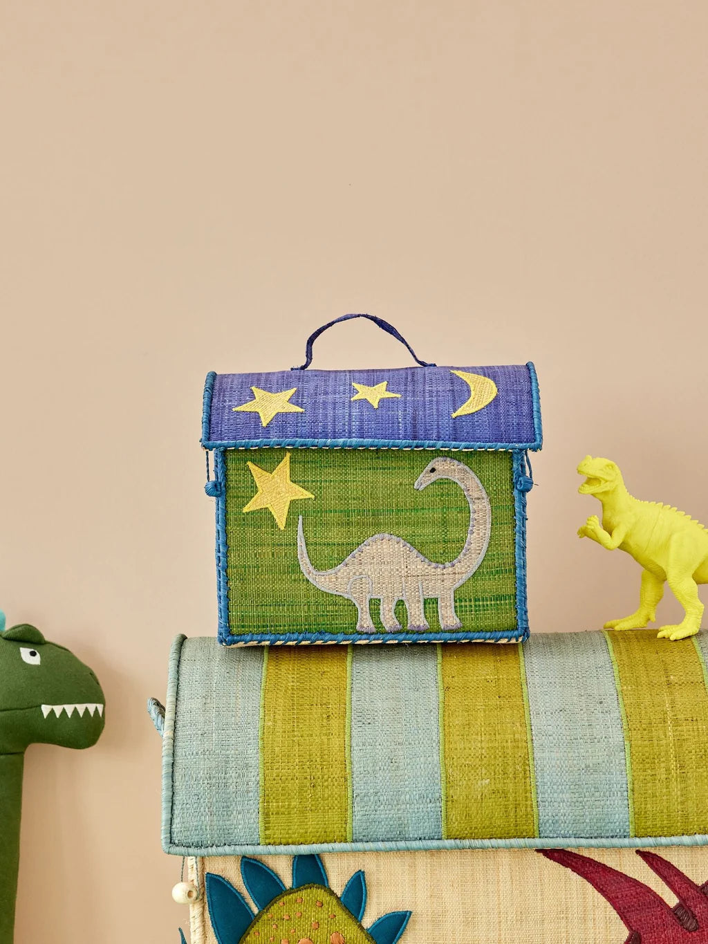 Raffia Kids Bag Dinosaur Theme – rice by rice