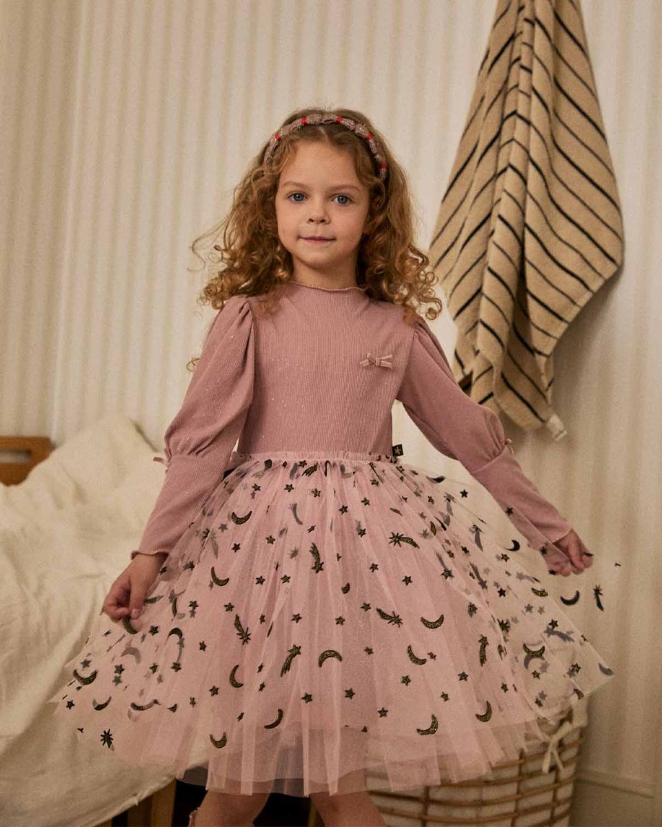 Lisa Balloon Sleeve Tutu – Blush Pink – Petite Hailey