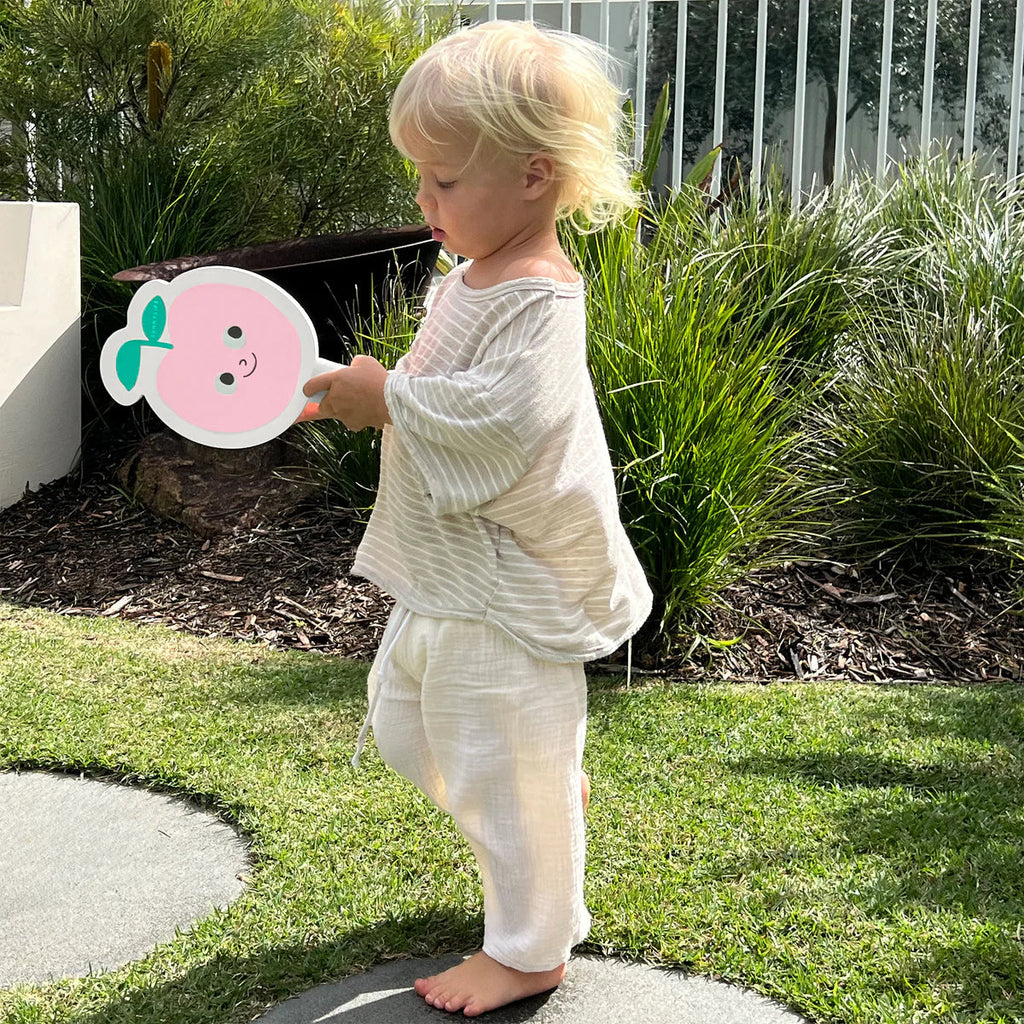 Kids Velcro Beach Bats – Poppy the Peach Multi – Sunny Life