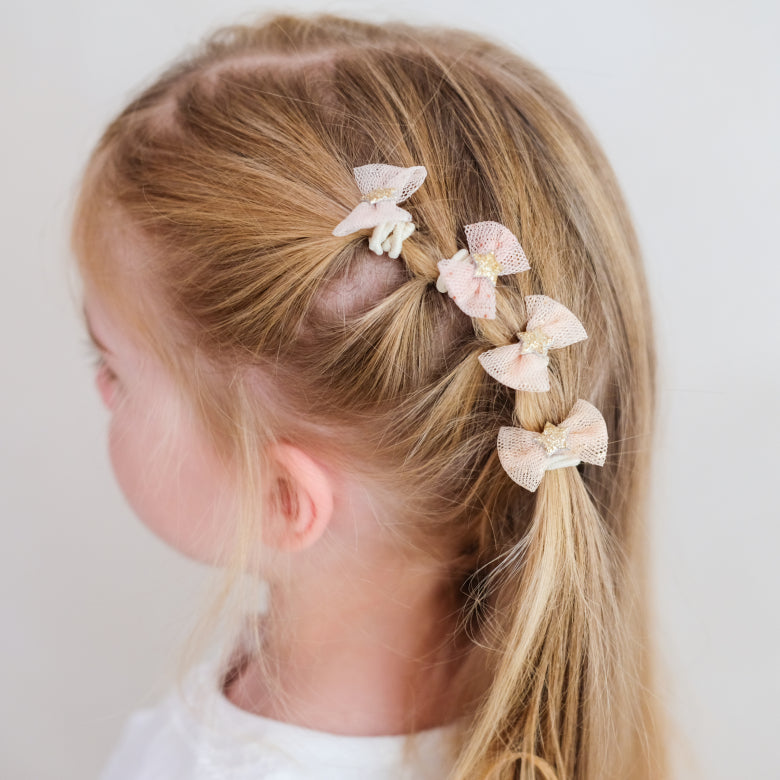 Tutu Bow Mini Hair Ties – Mimi & Lula