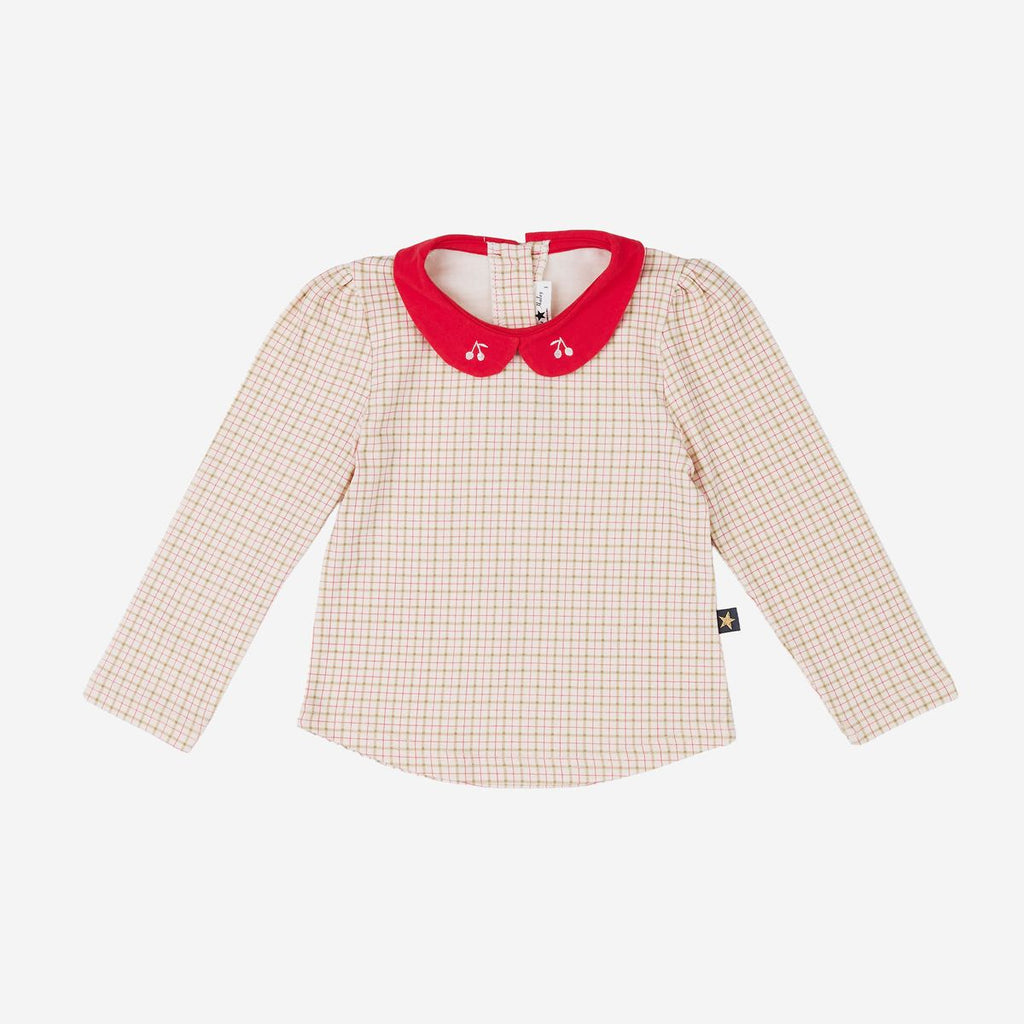 Prom Collar Top – Beige – Petite Hailey
