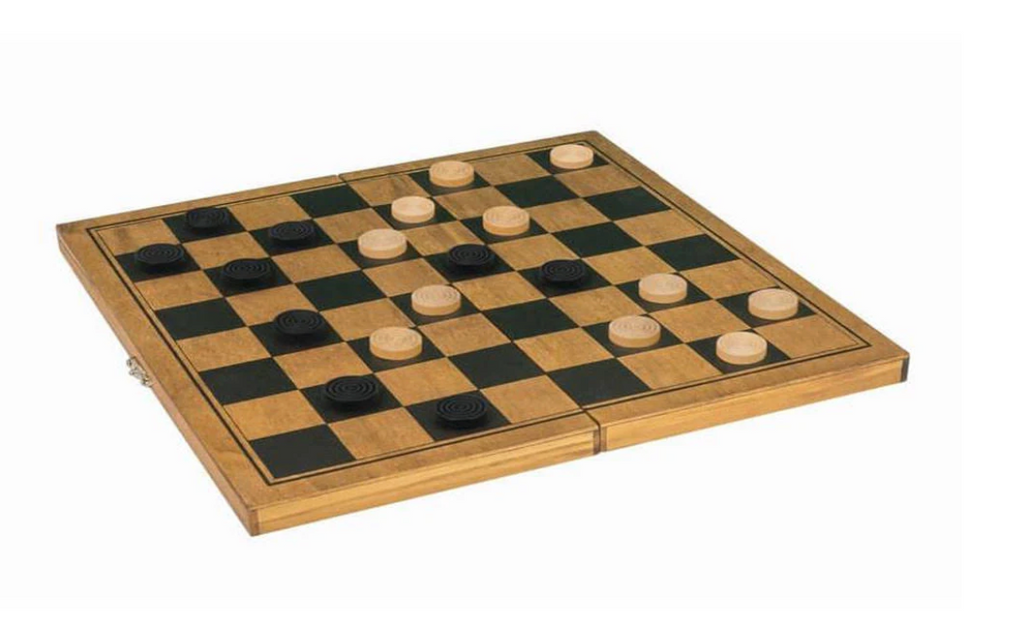 Jeu des dames en bois vintage WILSON JEUX