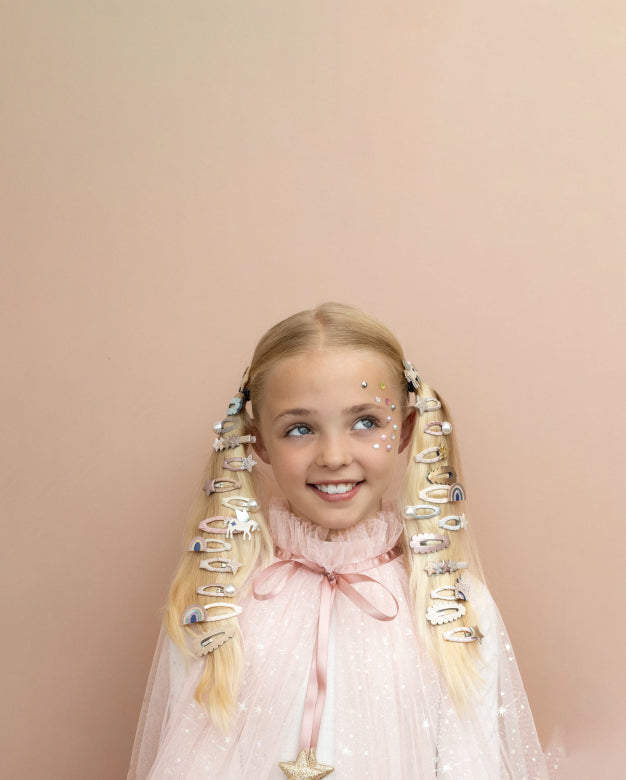 Pink Gem & Pearl Stick On Earrings – Mimi & Lula