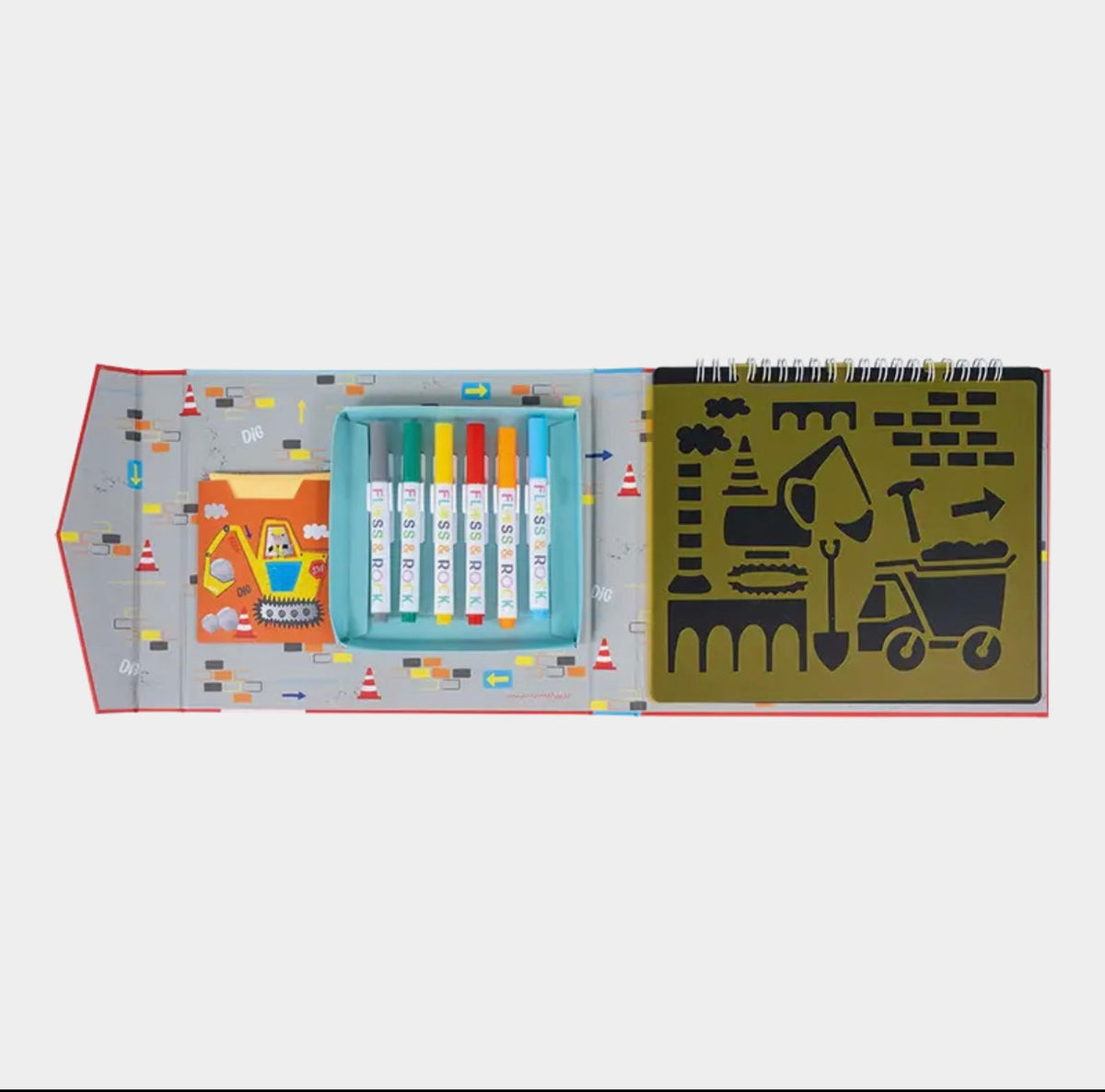 Construction Chalkboard Sketchbook – Floss & Rock
