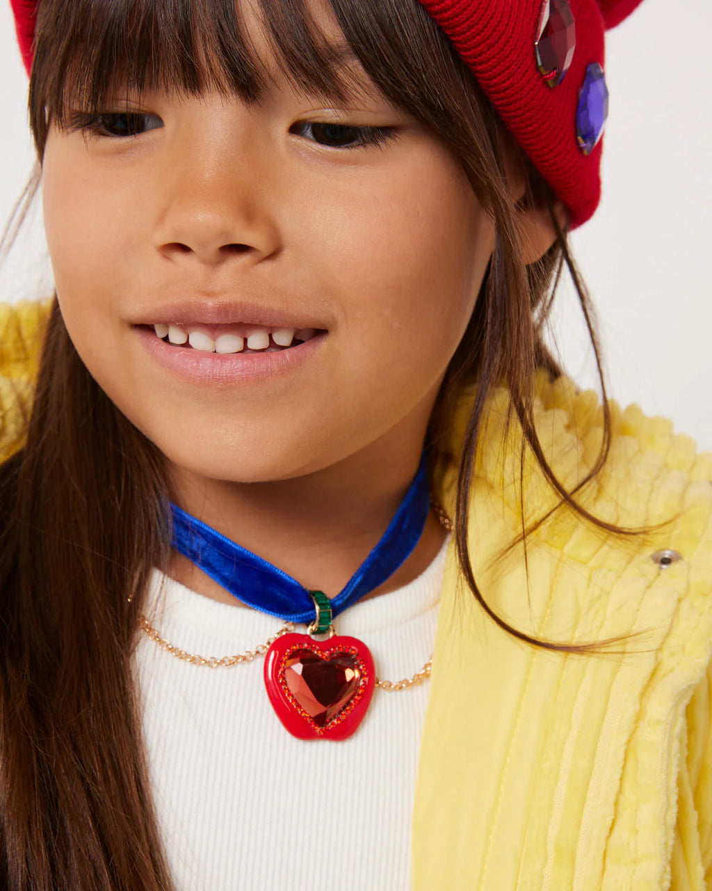 Super Smalls Disney Snow White Apple Heart Mirror Necklace