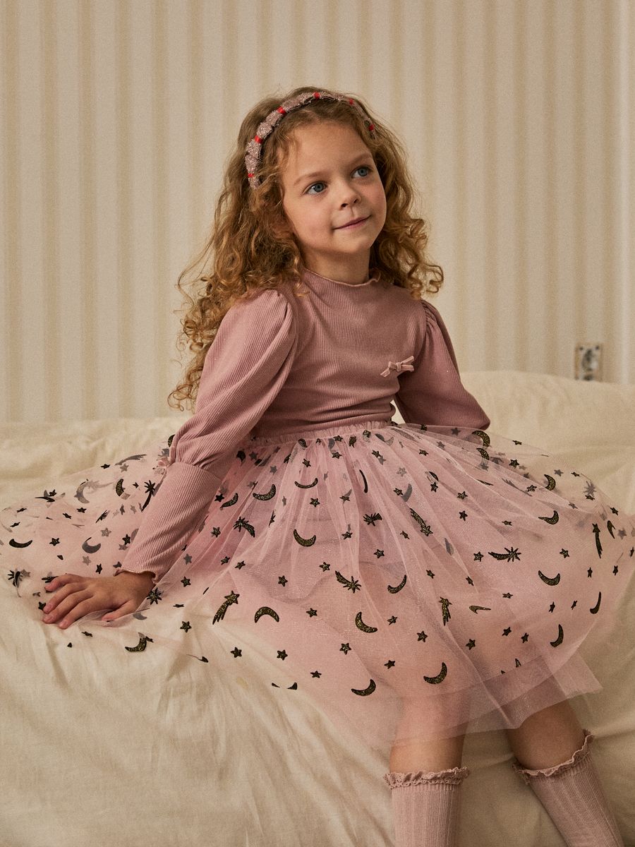 Lisa Balloon Sleeve Tutu – Blush Pink – Petite Hailey