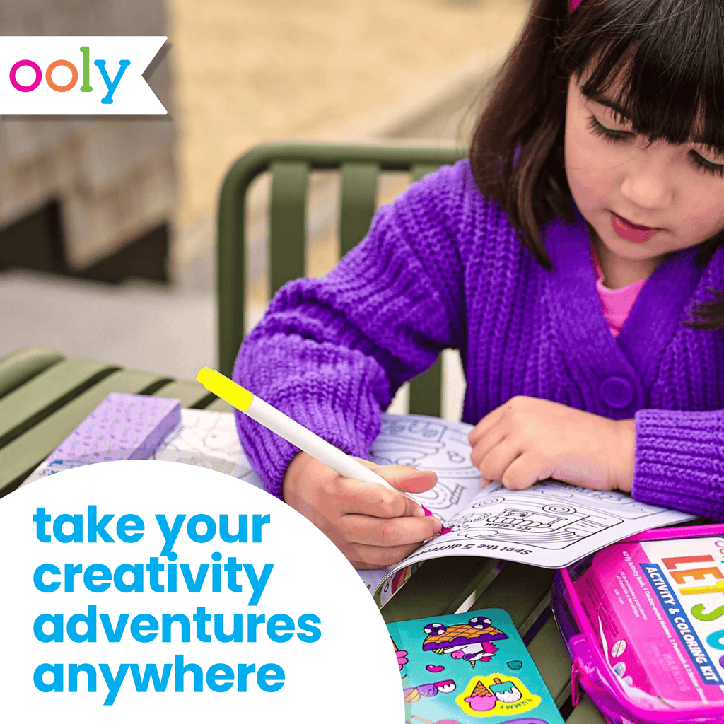 Let's Go! Activity & Coloring Kit - Robo Dinos – OOLY