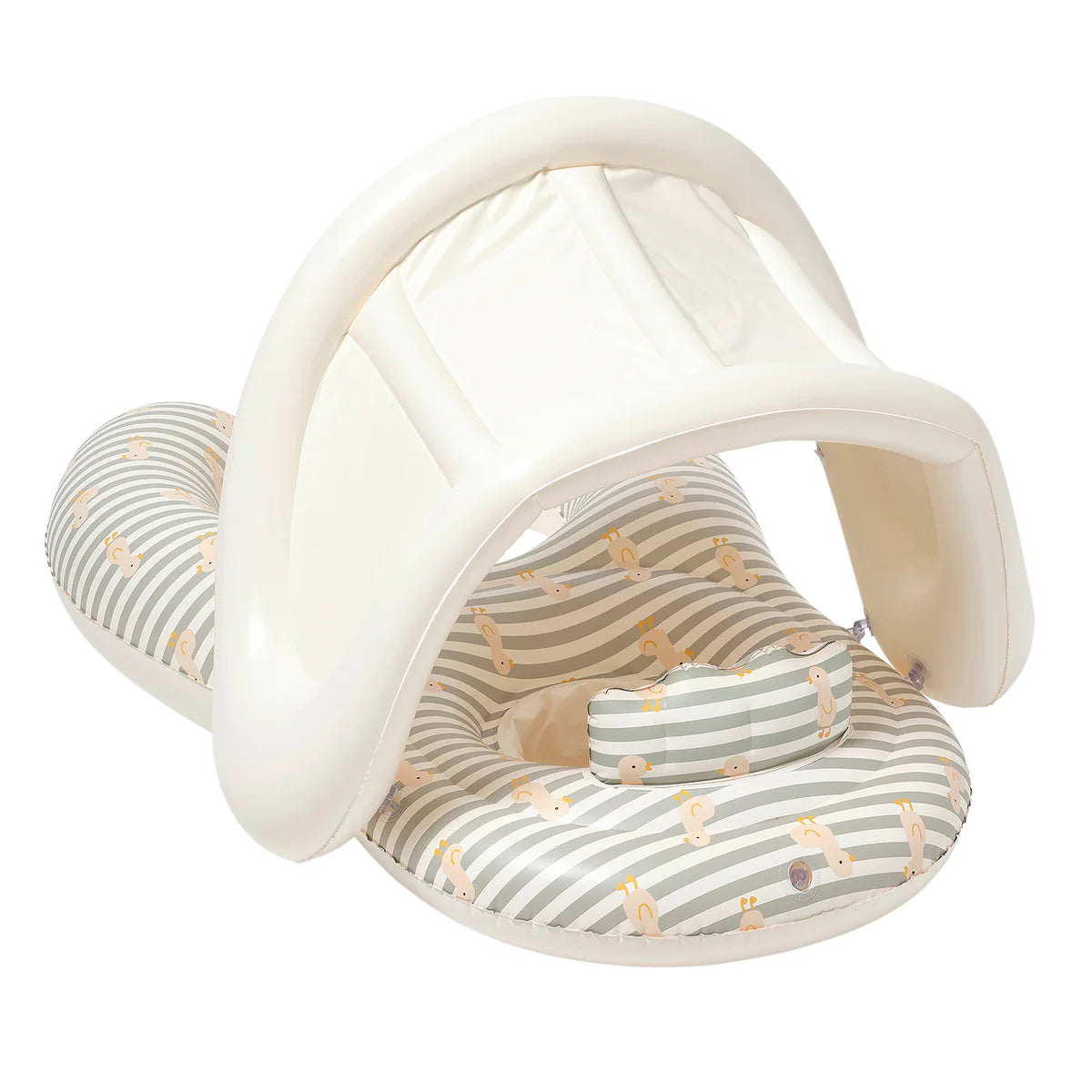 Float Together Baby Seat – Duck Sage Stripe – Sunny Life