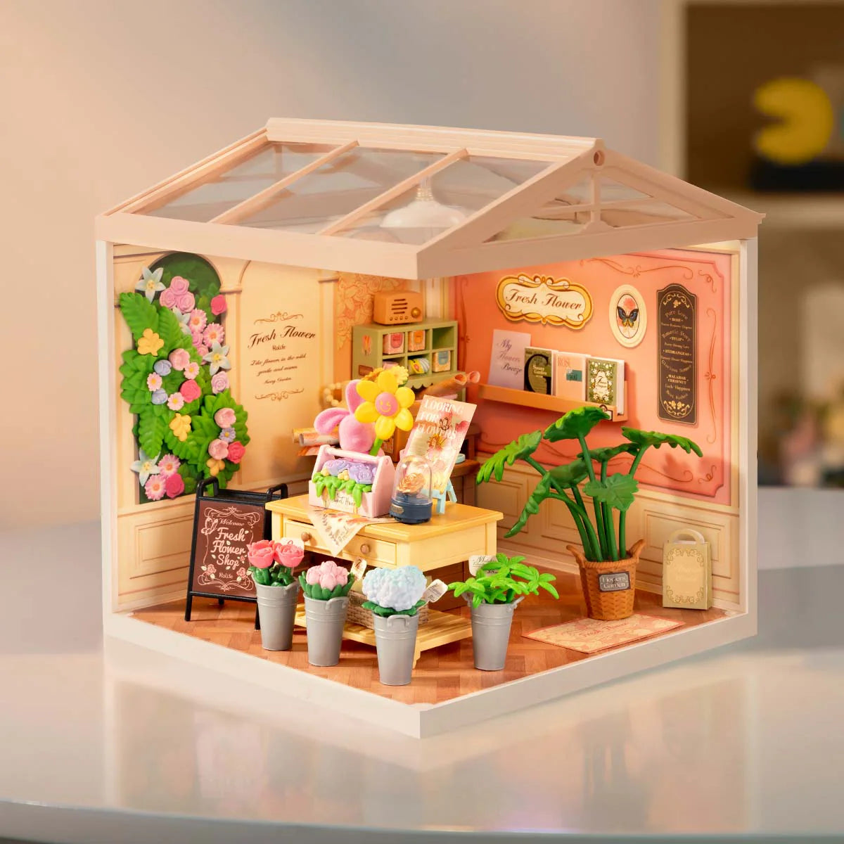 Rolife Fresh Flower Shop DIY Miniature House DW017B – Robotime
