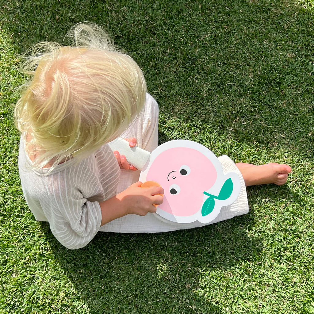 Kids Velcro Beach Bats – Poppy the Peach Multi – Sunny Life