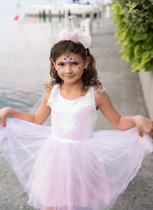 Déguisement robe de licorne scintillante Rose GREAT PRETENDERS