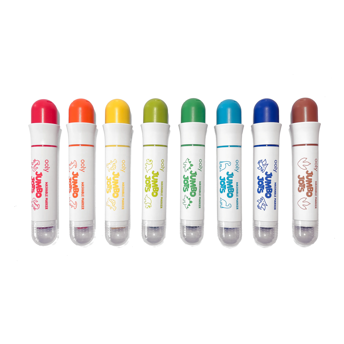 Jumbo Jots Dual Tip Dinosaur Stamp Markers - Set of 8 – OOLY
