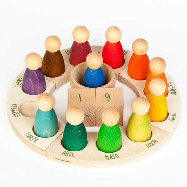 Perpetual Calendar with Peg Figures – Grapat