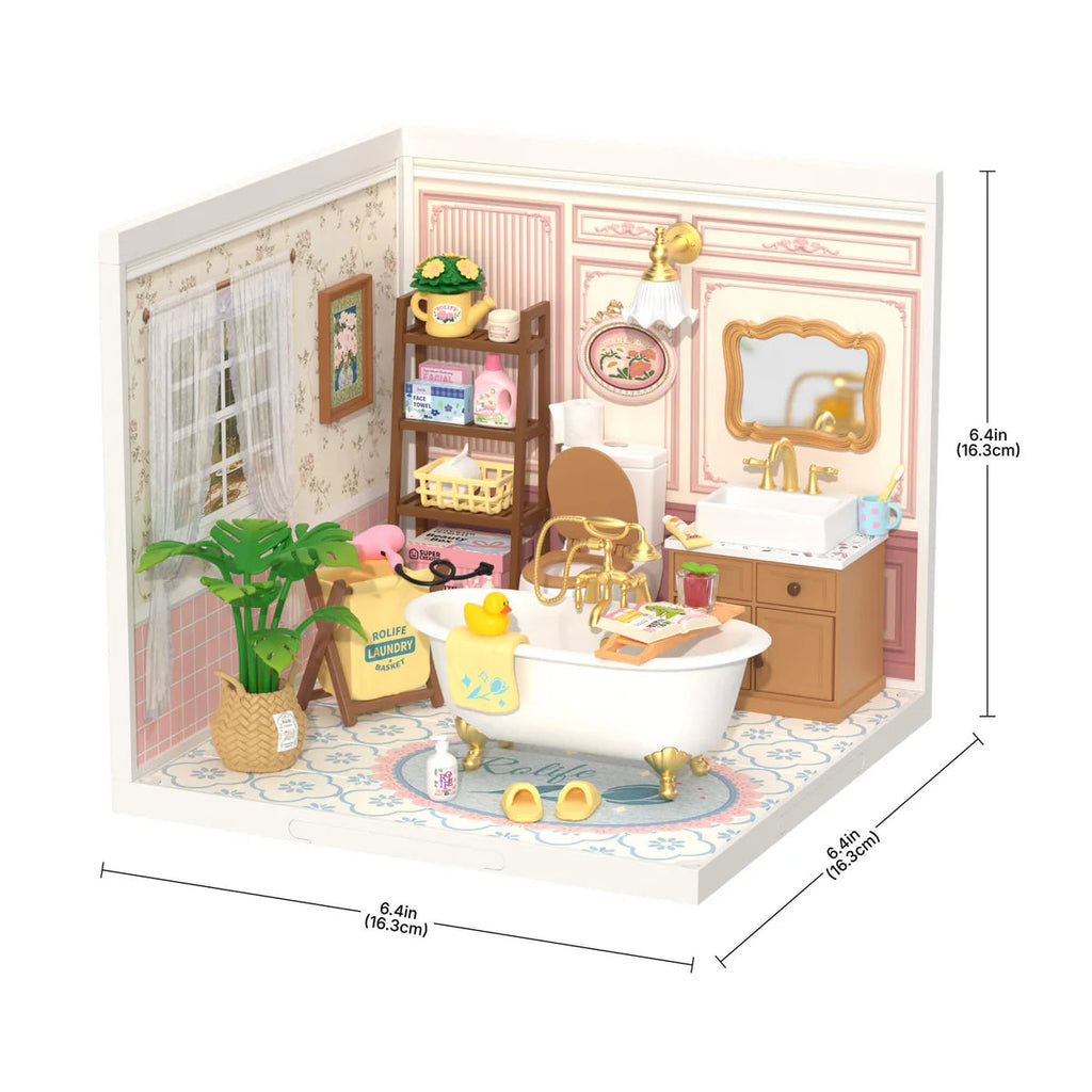 Rolife Pop Bubble Bathroom DIY Miniature House DW014B – Robotime
