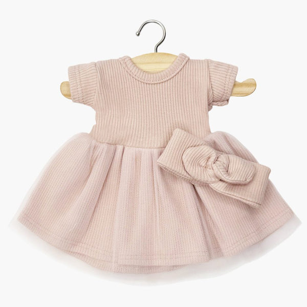 Rosana Short-Sleeve Tutu & Headband, Petal Pink – Minikane