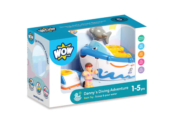 WOW Danny's Diving Adventure – Bath Toy 5-Piece Set