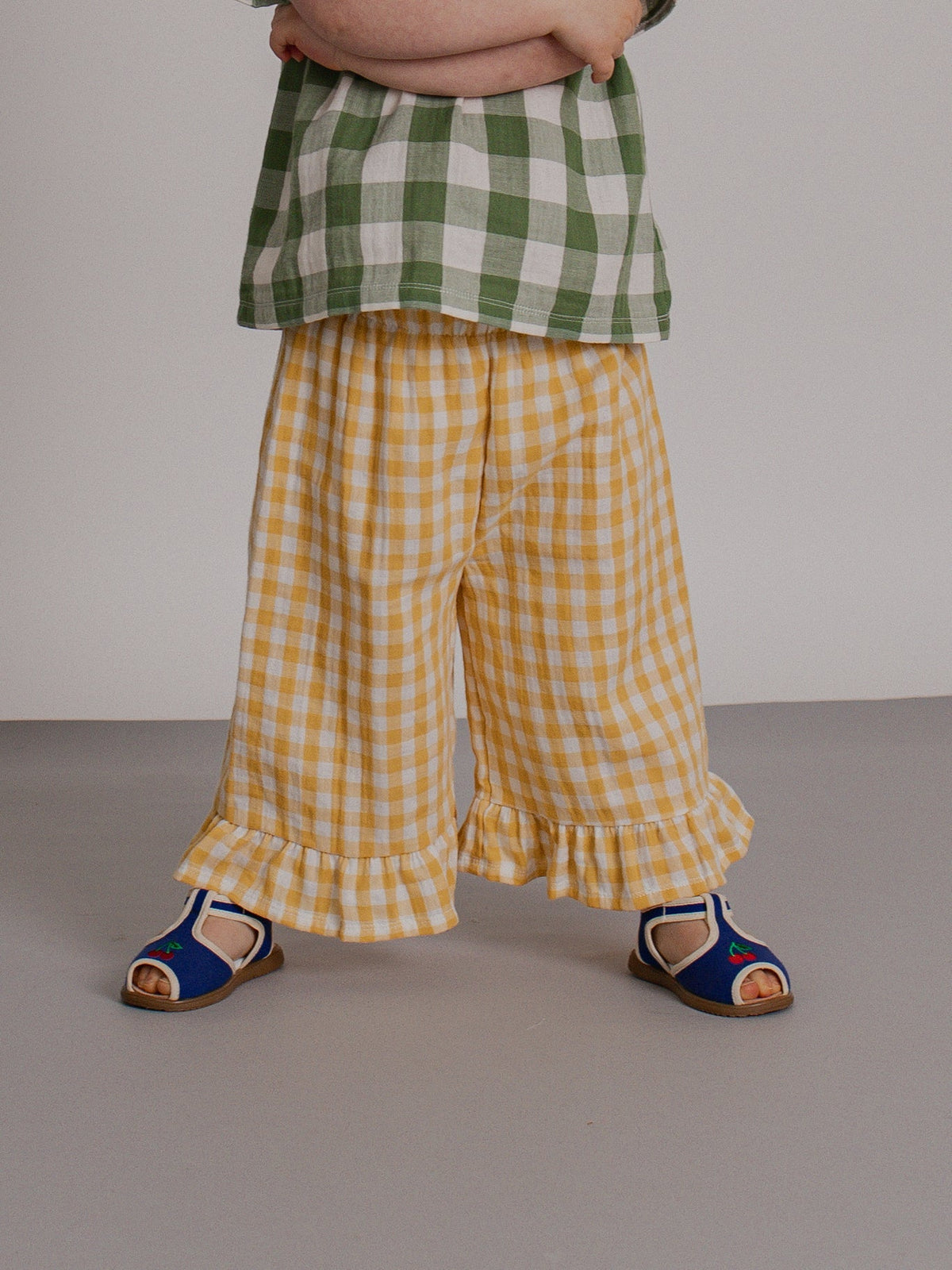 Organic Zoo Honeycomb Gingham Frill Culottes